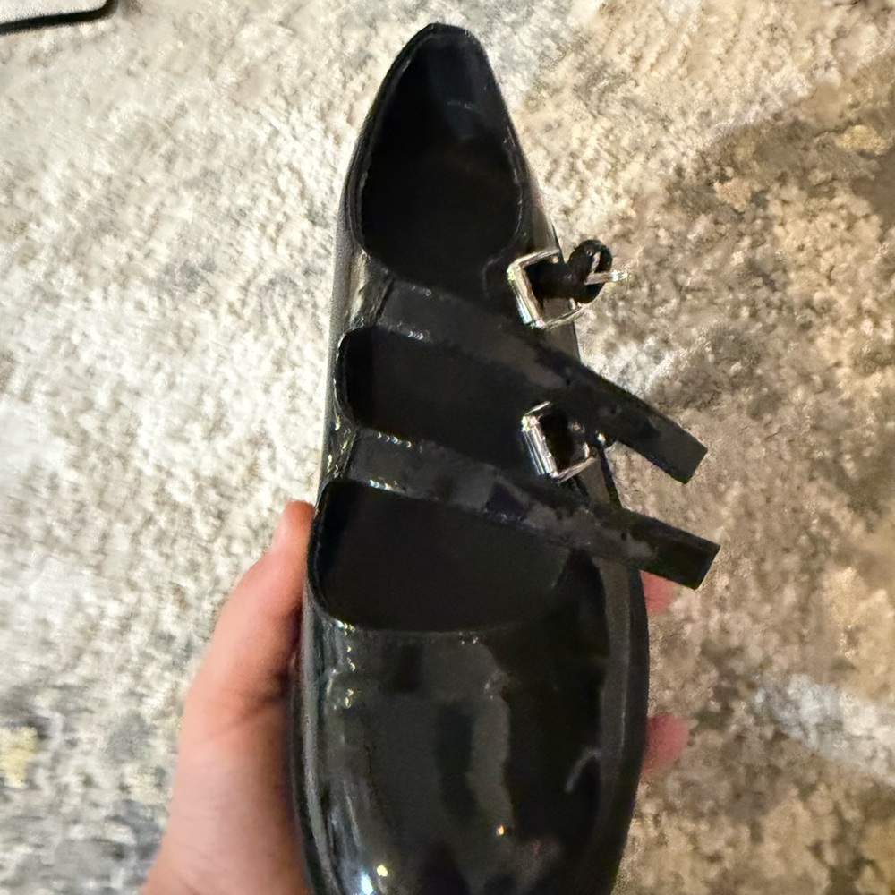 Black Patent Leather Women's Shoes